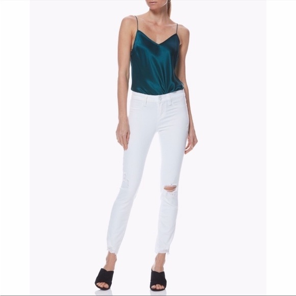 Paige Verdugo Ankle Petite White Destructed 29 - Picture 1 of 7